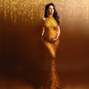 Abito da sera scintillante con paillettes argentate Cristalli senza maniche in maglia Festeggia l'abito da ballo da sera Abito lungo Abito da festa di compleanno Abbigliamento da palcoscenico per cantanti