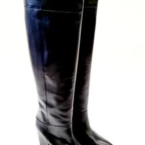 ANDREA PINTO STIVALE TEXANO TACCO ALTO 9CM. PLATEAU 1 CM. PELLE NERO RIF.68