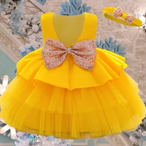 Vestito Principessa per Bambina 1-5 Anni: Battesimo, Matrimonio, Compleanno
